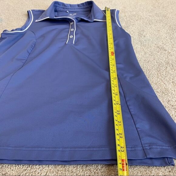 Adidas golf Climacool sleeveless purple tank top Sz M - Picture 6 of 7